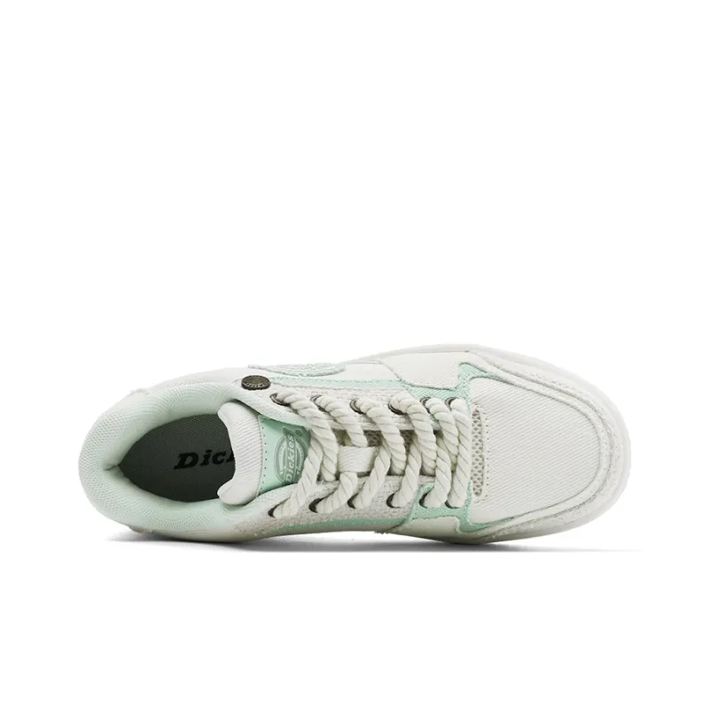Dickies Low-Top Skateboard Shoes Unisex White Mint Green-7