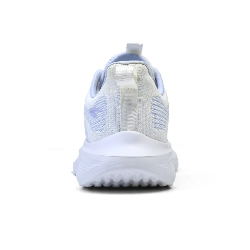 DEERWAY Cushioning Coverage Rebound Height Increasing Lightweight Breathable Low Top Running Shoes Women's White Purple-4