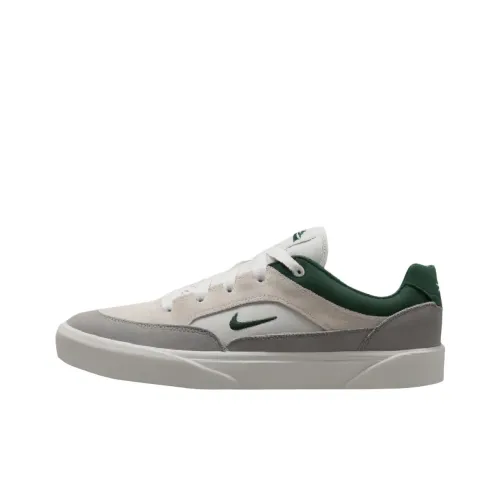 Nike SB MALOR Skateboard Shoes Unisex Low-Top Light Silver Gray/Fir Green/Wolf Gray/Mountain White