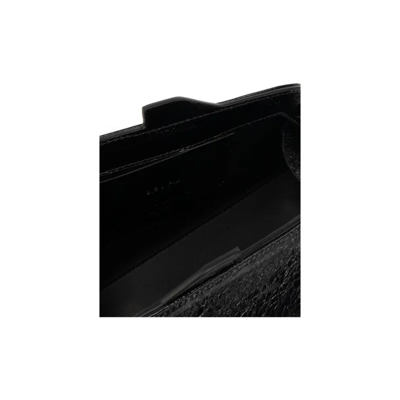 The Attico Leather Clutch Women's Black-3