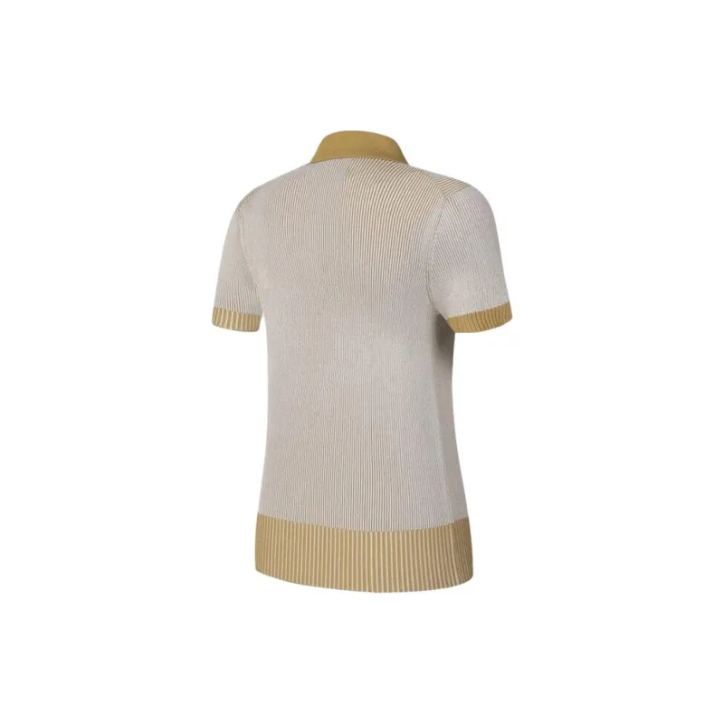 FILA Golf Series Shirt Women's Yellow Tree Brown-1