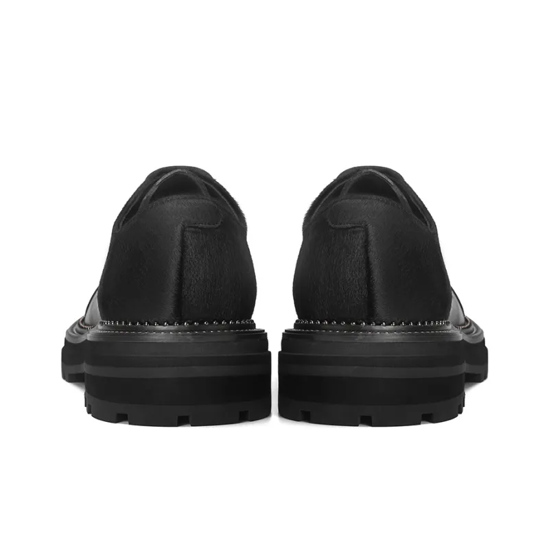 TUATARA Casual Shoes Unisex Black & Horsehair-4