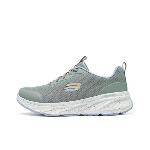 Skechers Sport Anti Slip Wear Resistant Low Top Casual Running Shoes Women's Green Blue