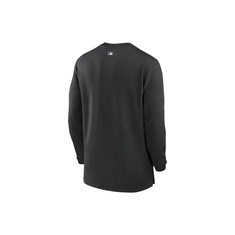 Nike Colorado Rockies Authentic Collection Game Time Men's Nike Dri FIT Mlb 1/2 Zip Long Sleeve Top-1