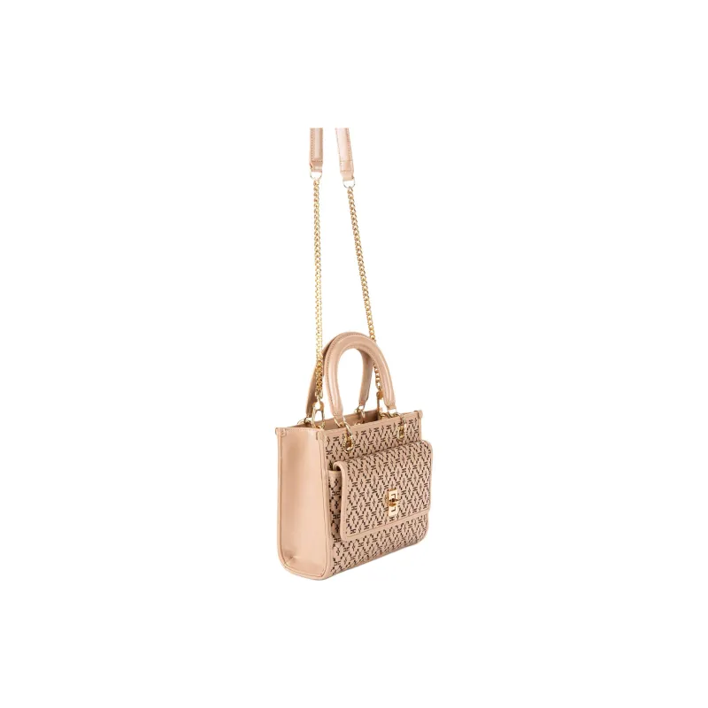 Elisabetta Franchi Synthetic Leather Bonded Polyester One Shoulder Handbags Mini Women's Pink-1