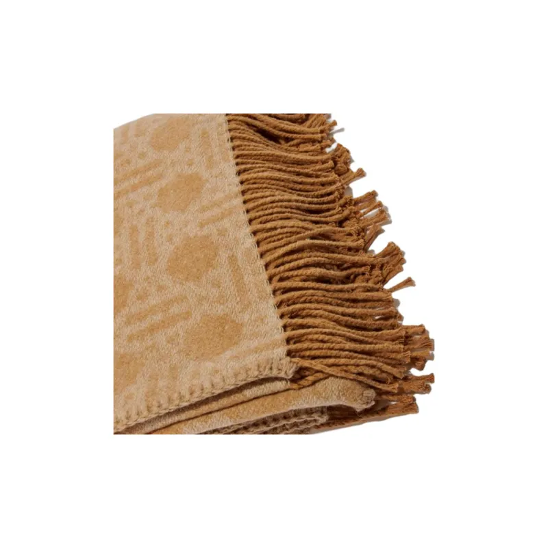 Maje Cotton Shawls Women's Beige Yellow-1