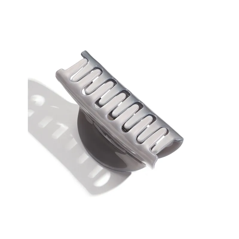 CAROMAY Acetate Plate Hair Clips Women's Light Gray-3