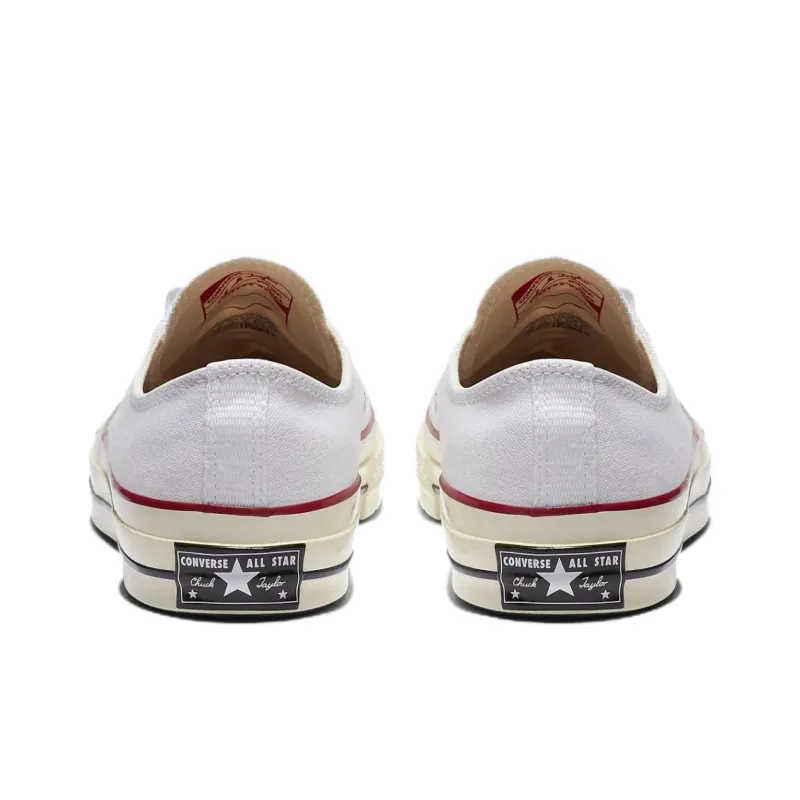 Converse Chuck 70 Abrasion Resistant Lightweight Cushioning Low Top Canvas Shoes Unisex White-4
