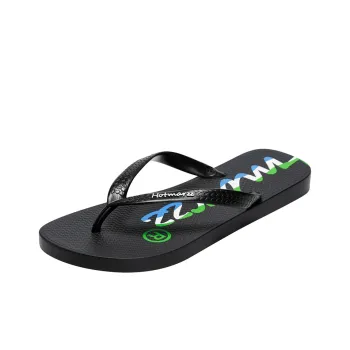HOTMARZZ Slip Resistant Flip Flops Men's Black