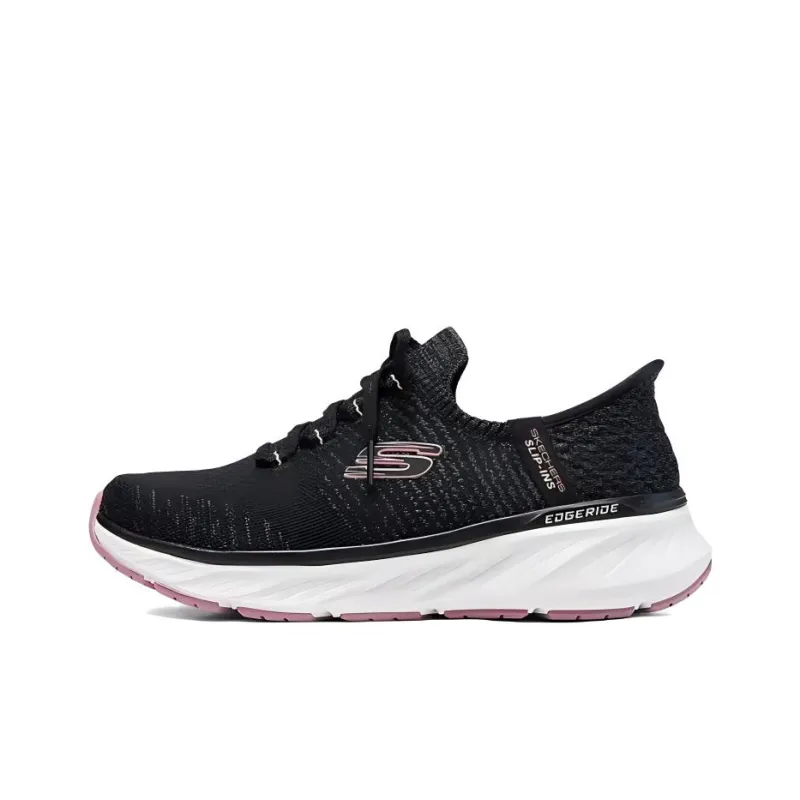 Skechers Sport Cushioned Wear Resistant Coverage Low Top Casual Shoes Women's Black-0