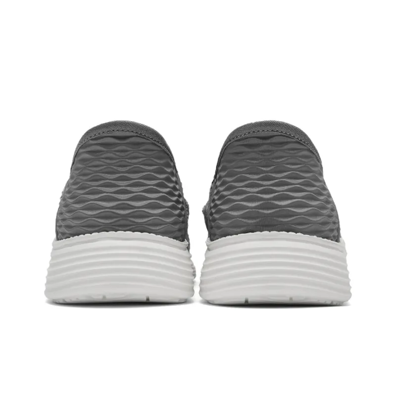 HLA Slip on Breathable Comfortable Mesh Flyknit Platform Mid Age Casual Shoes Men's-10
