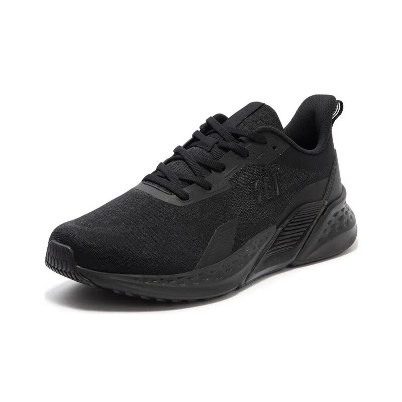 361° Cushioned Wear Resistant Breathable Lightweight Low Top Casual Running Shoes Men's Obsidian Black-2