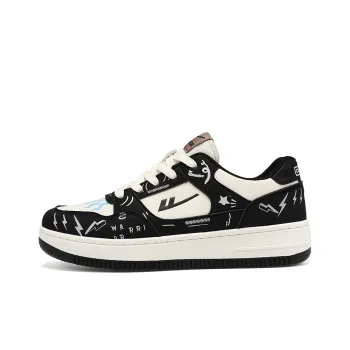 Warrior Air Force 1 Puffy Shoes Low Top Skateboard Shoes Unisex