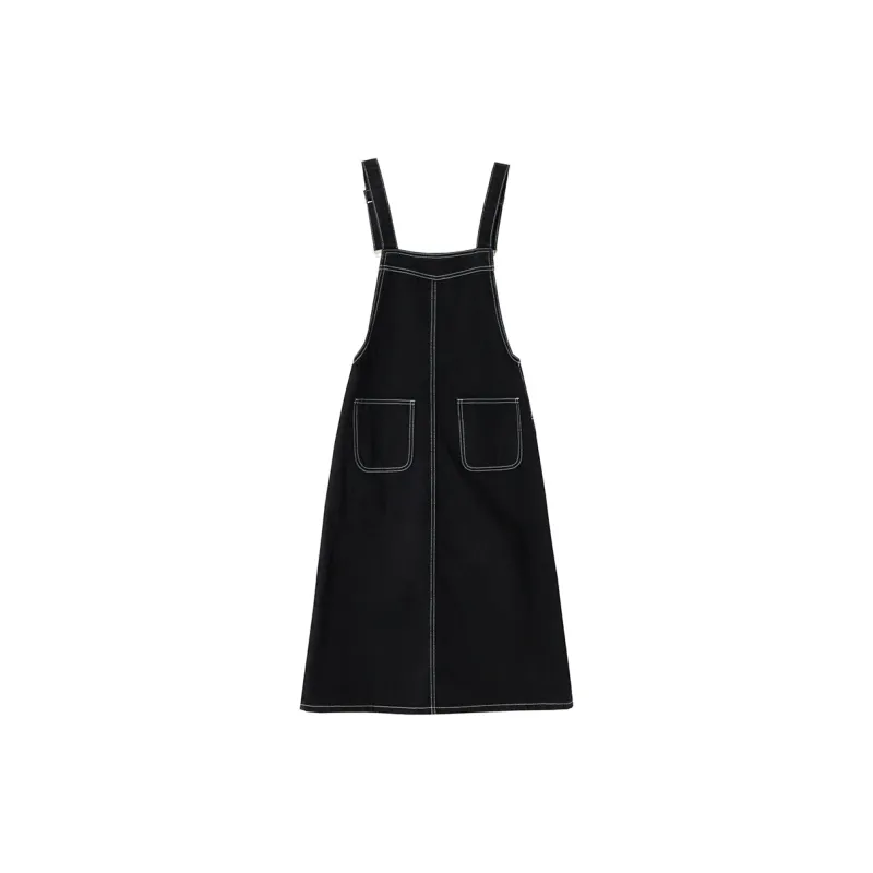SOON FLOWER Sleeveless Dress Women's Black-1