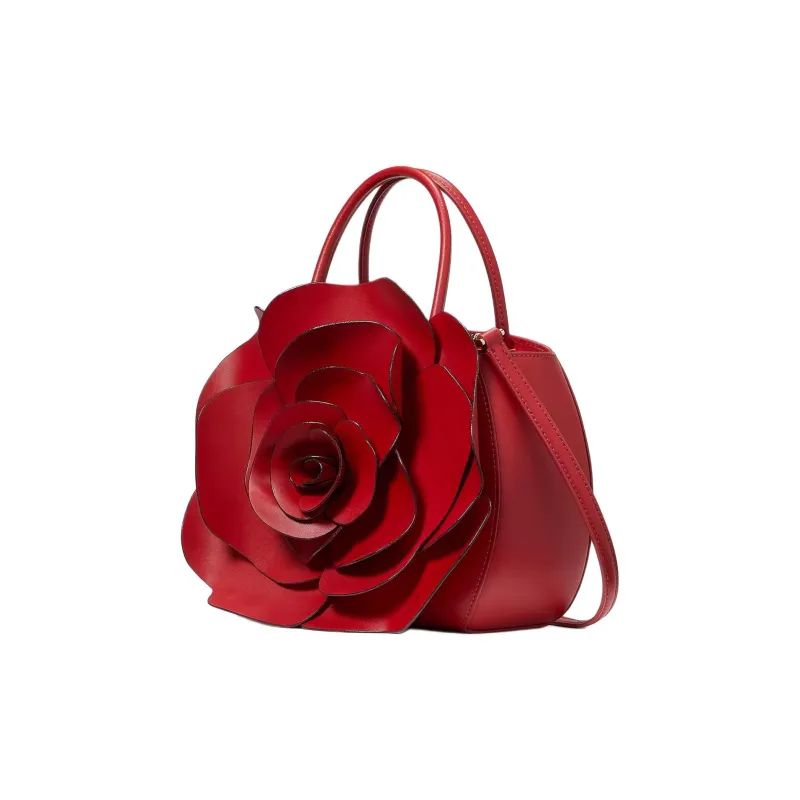 Kate Spade Cow Leather Portable Crossbody Bag, Shoulder Bag Women's Cherry Red-1