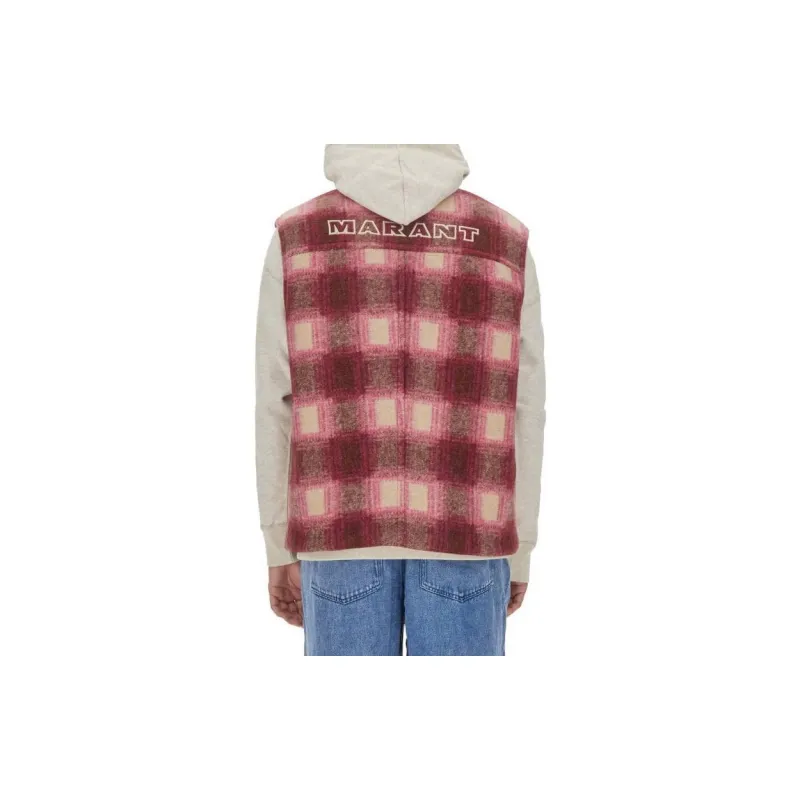 ISABEL MARANT Plaid Checked Zip Up Gilet-1