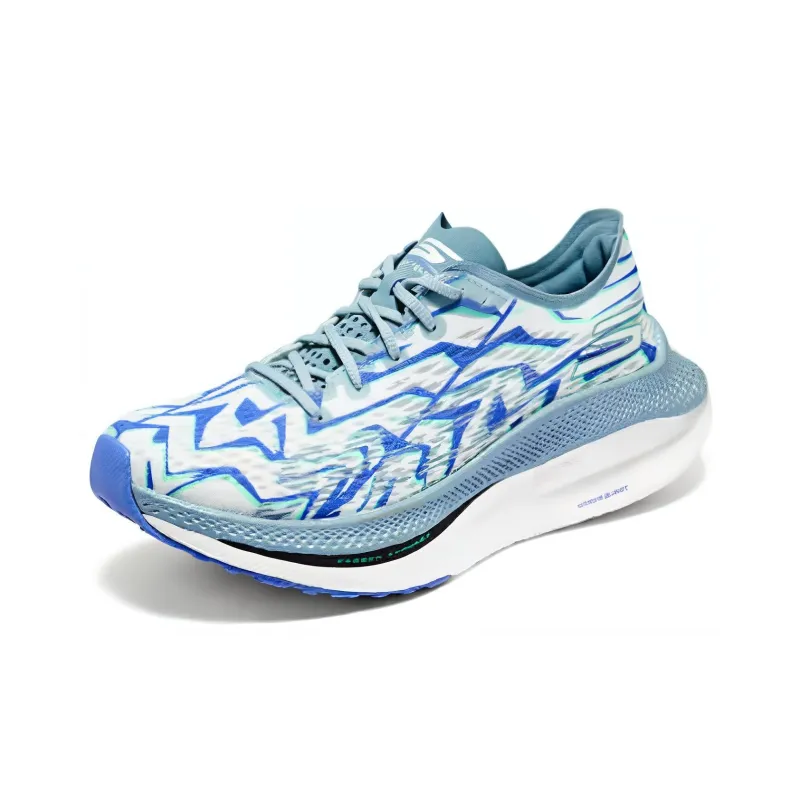 Skechers Cushioning Anti Slip And Wear Resistant Low Top Running Shoes Women's Blue-2