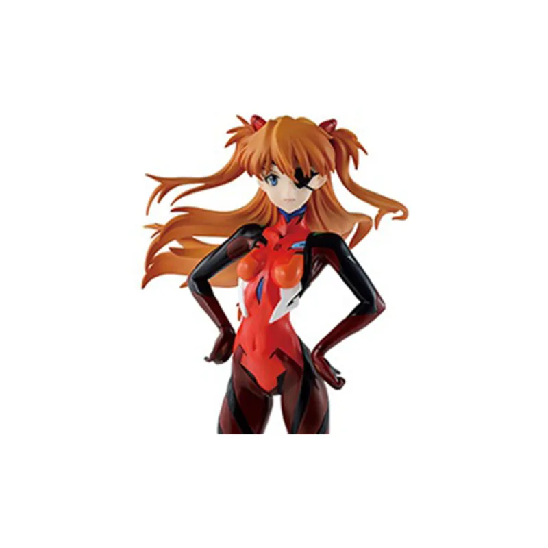 BANDAI Asuka Langley Soryu Banpresto Glass Factory, Ichiban Kuji Eva B Reward, Bonus Gift 22cm Scale Figures-3