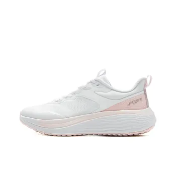 LINING Soft Lite Casual Shoes Women's Low Top Standard White/Peach Blossom Pink