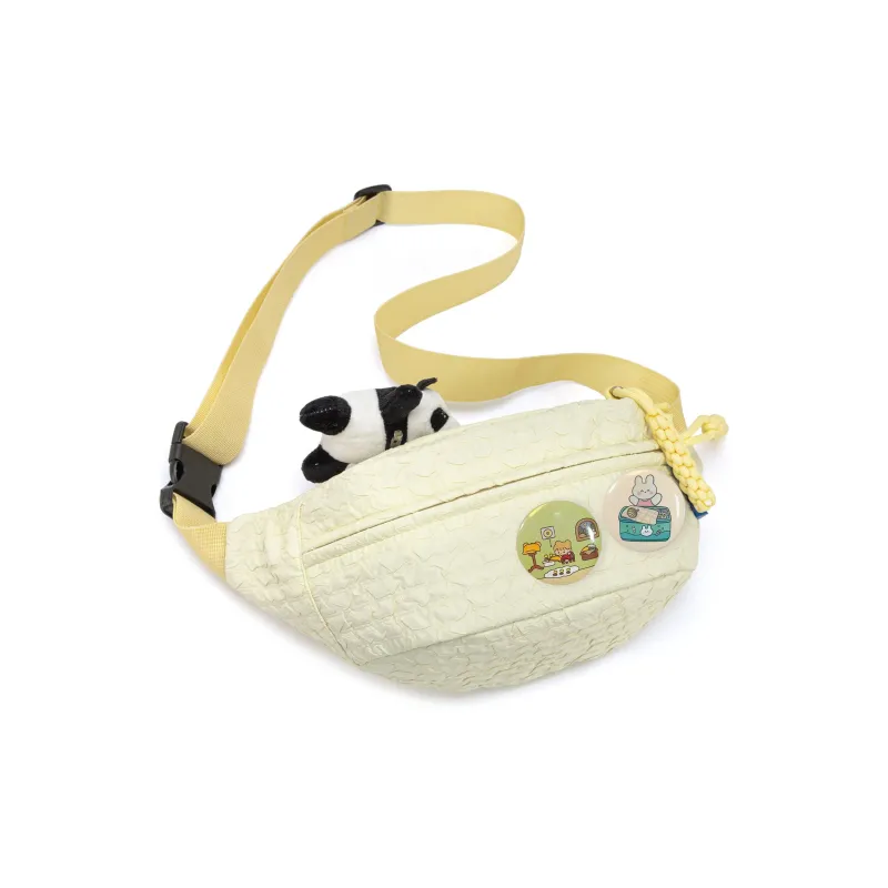 UNITE STAR Nylon One Shoulder Crossbody Bag, Sling Bag Regular Women's Pink/Green/Yellow-11