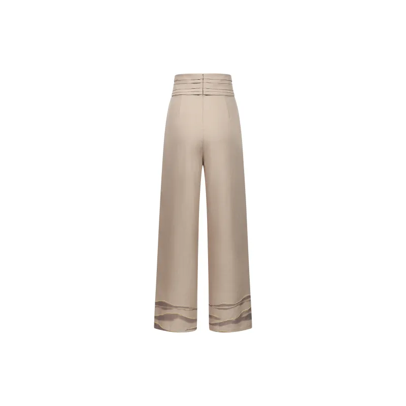 CNEW Casual Pants Unisex Camel-1