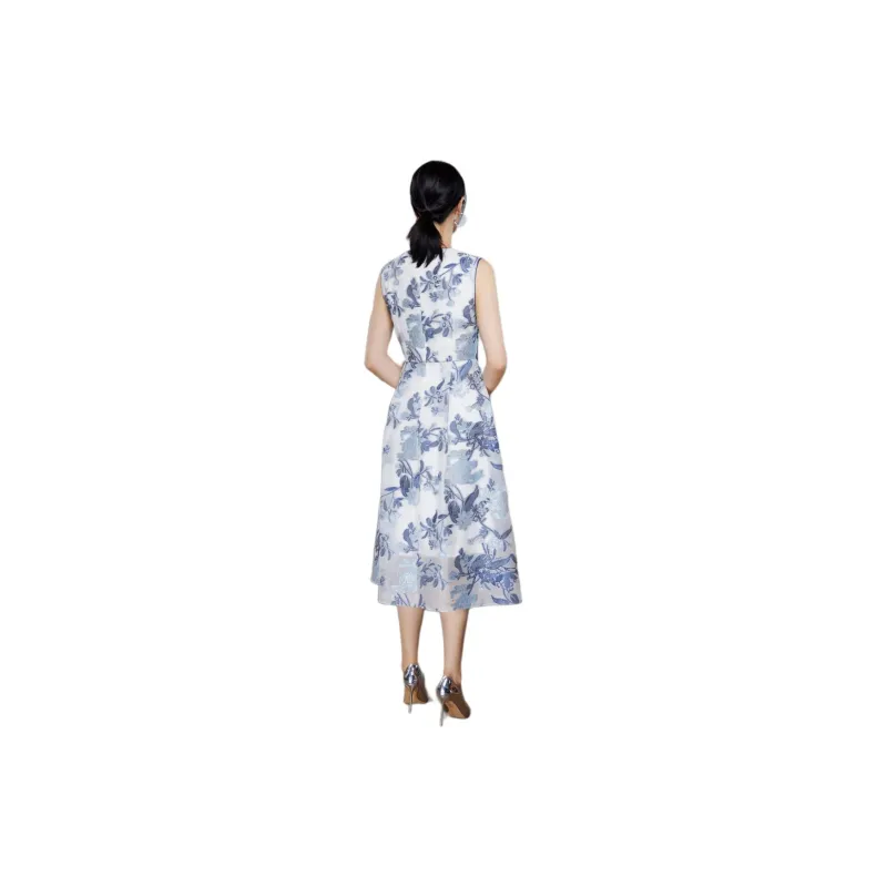 BBLLUUEE Sleeveless Dress Women's Ink Blue-0