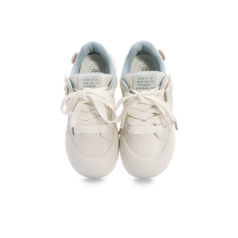 FULLXUAN Skateboard Shoes Women's Low Top White-3