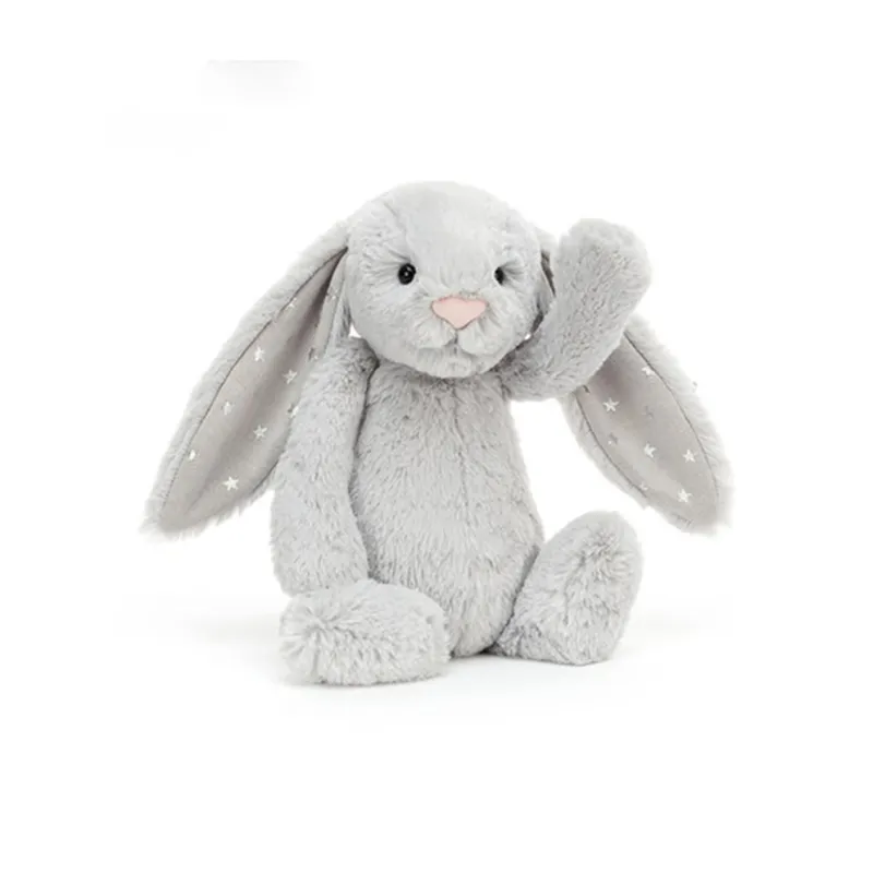 JELLYCAT Bashful Shimmer Bunny Plush Toy-2