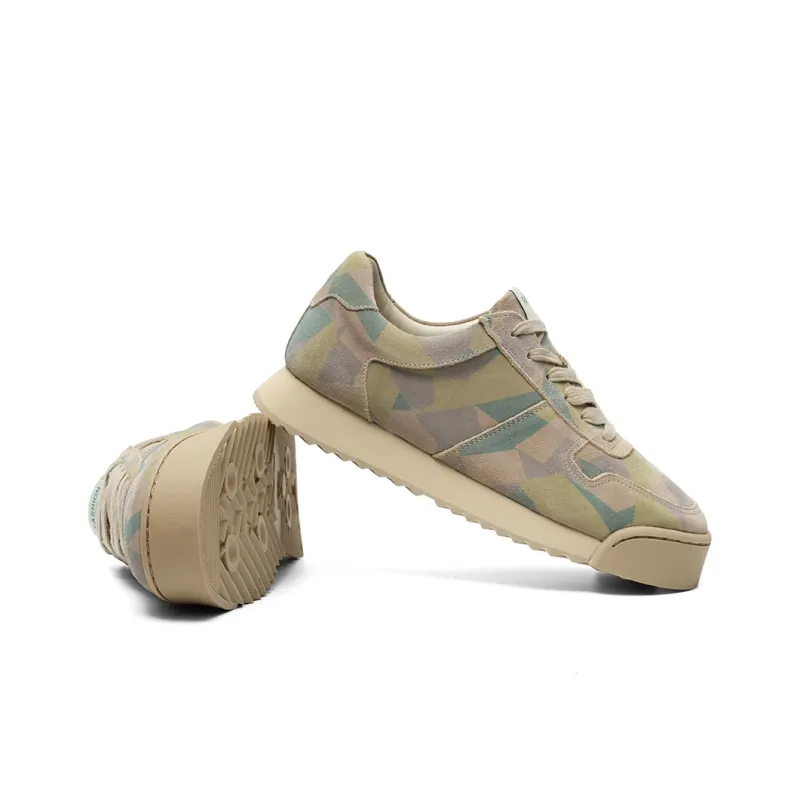 Daying Slip Resistant, Breathable, Lightweight Low Top Casual Shoes Men's Green Camouflage-3
