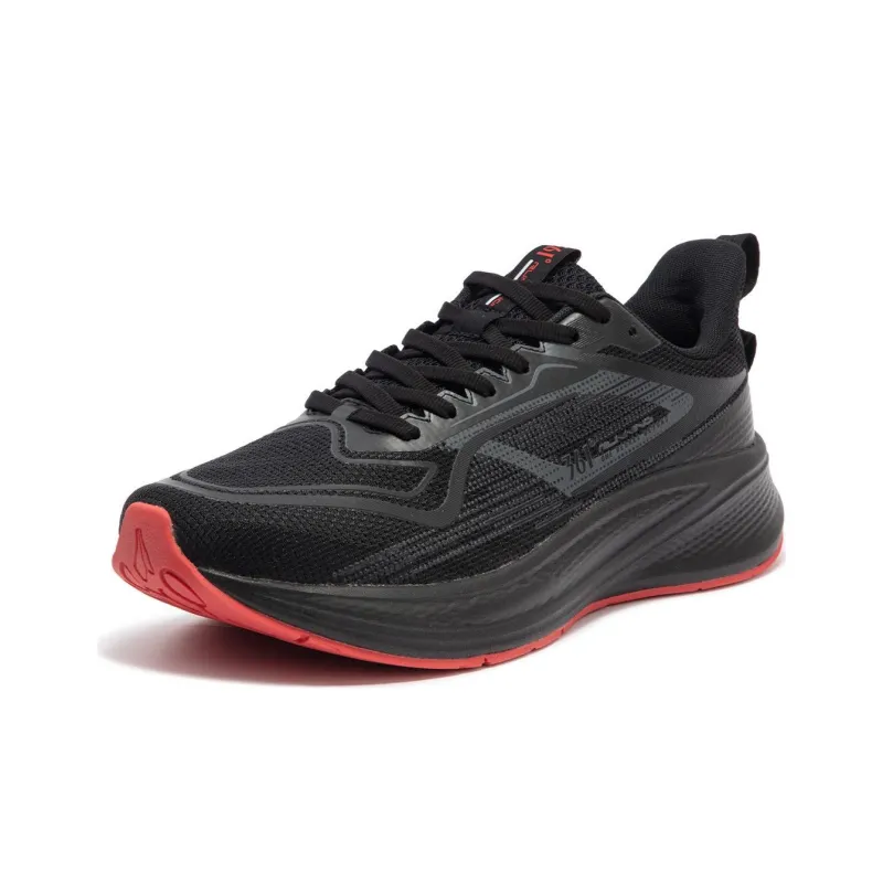 361° Cushioning, Wear Resistant Low Top Casual Running Shoes Men's Black Red-2