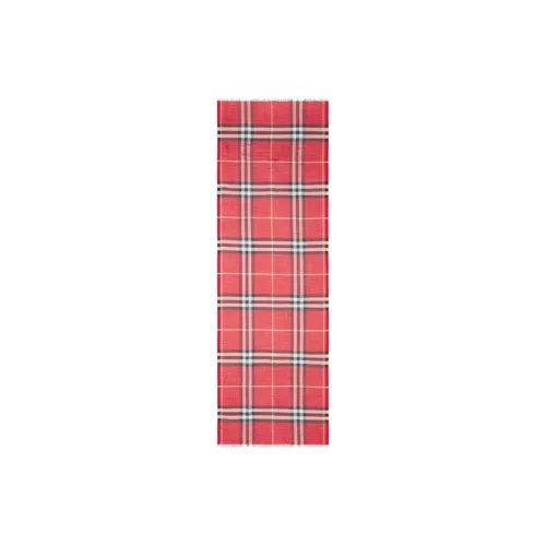 Burberry Wool Scarves Unisex Red