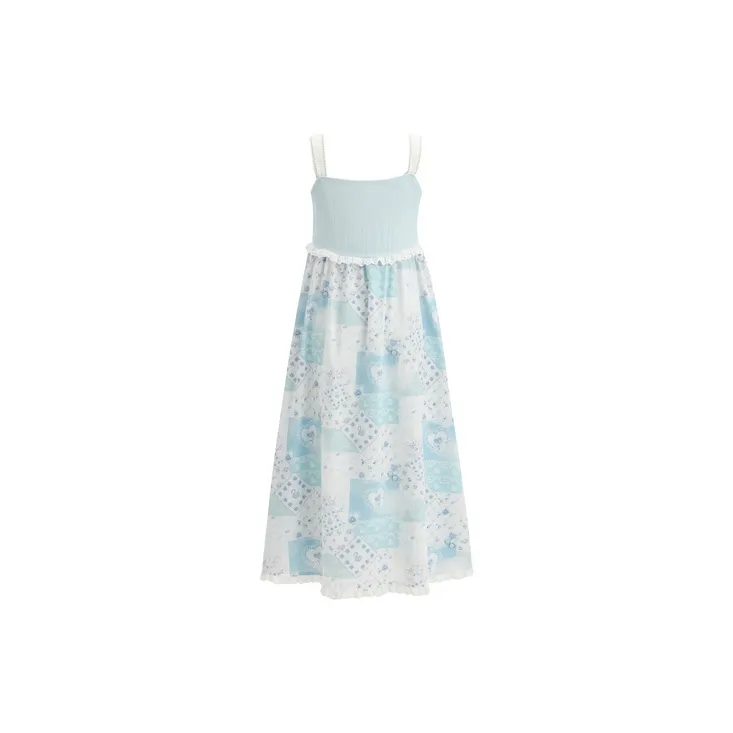 SNBL Slip Dresses Women's Blue-1