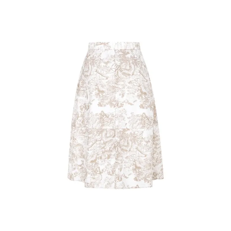 XG Casual Long Skirt Women's Folk Flower-1