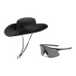 Black (Bucket Hat+Sunglasses)