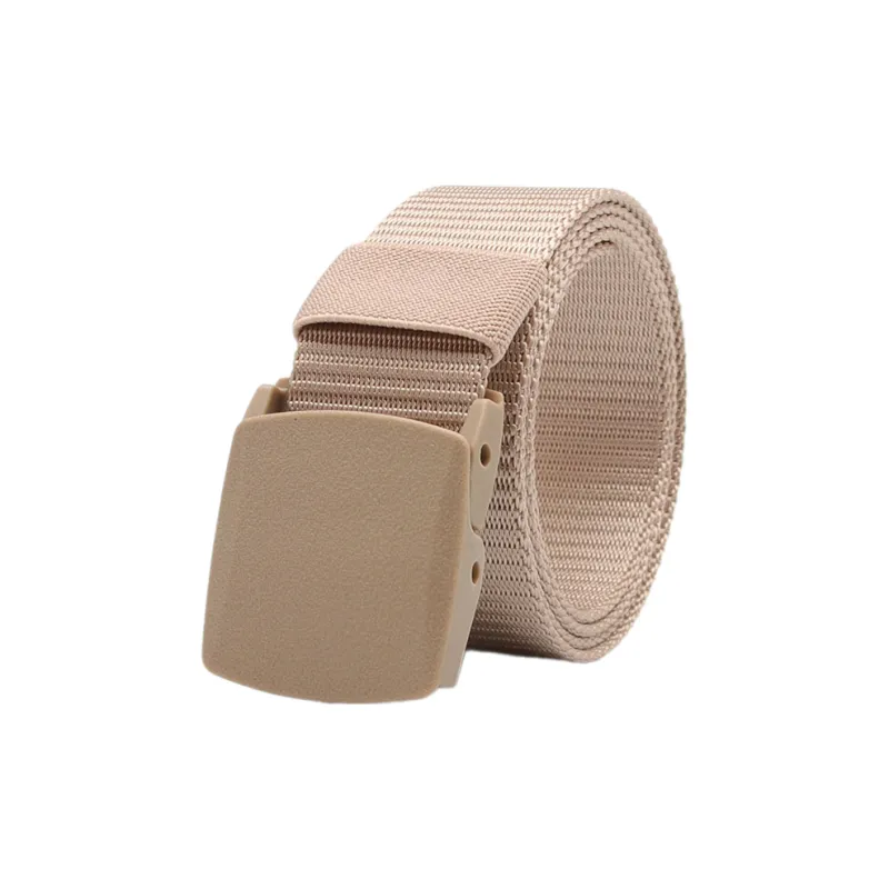 Mulinsen Automatic Buckle Outdoor Tactical Student Military Training Canvas Belt Unisex Width  3.8CM-0