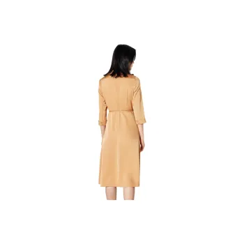 BBLLUUEE Long Sleeved Dress Women's Rimu Orange