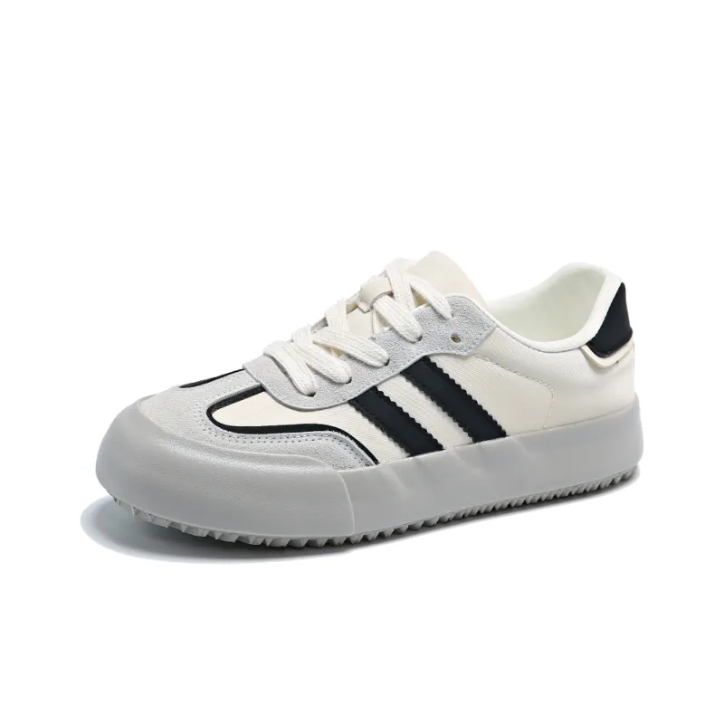 VAEL Skateboard Shoes Women's Low Top Silver-5