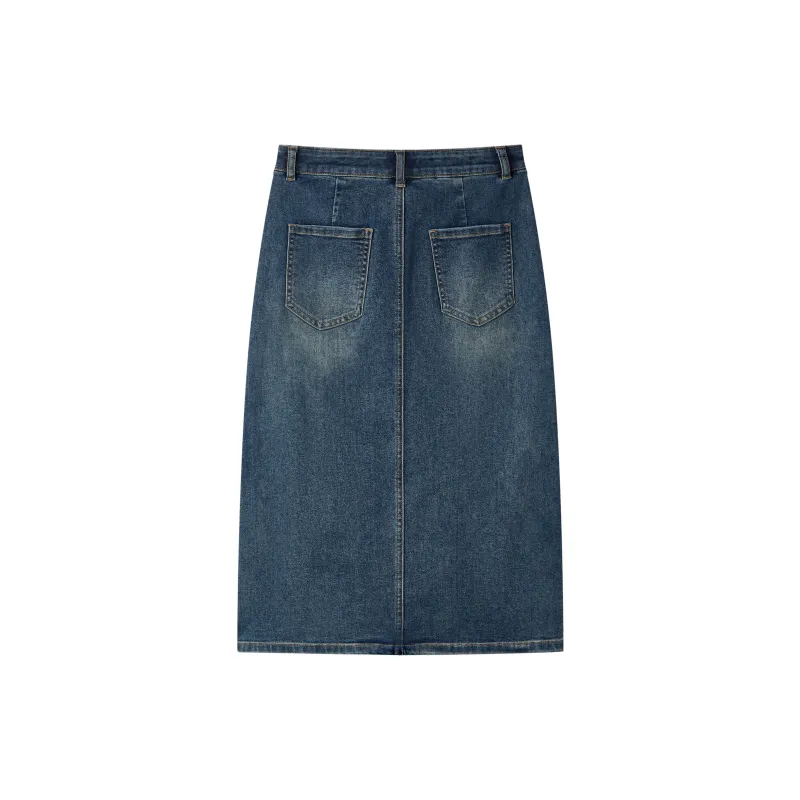 SEM/R Denim Long Skirts Women's-6