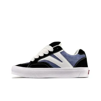 VFDF Puffy Shoes Durable Breathable Low-Top Skateboard Shoes Unisex Black Blue