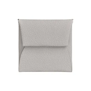 HERMES Bastia Mysore Goat Skin Wallet Men's 80 Gris Perle Pearl Gray