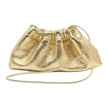 STUDIO AMELIA Chrome-Free Nappa Leather Shoulder Bag Crossbody Bag Mini Women's Gold
