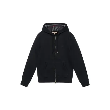 Burberry mens hoodie zip hotsell up