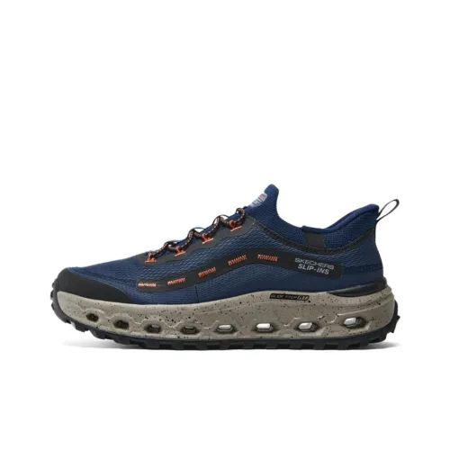 Skechers OUTDOOR Outdoor Shoes Men Low-Top Marine Blue Saffron