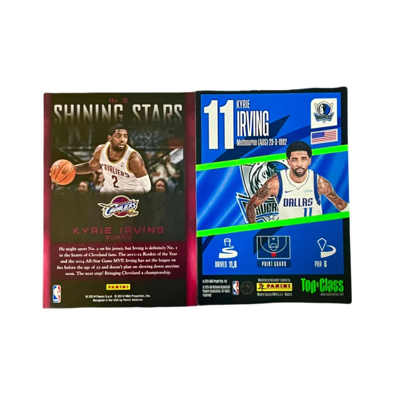 PANINI Irving Player Card 14 Vs. 2024 Ball Handling Comparison Card Large Scale Holographic Card Sports Cards 2 Pcs-1