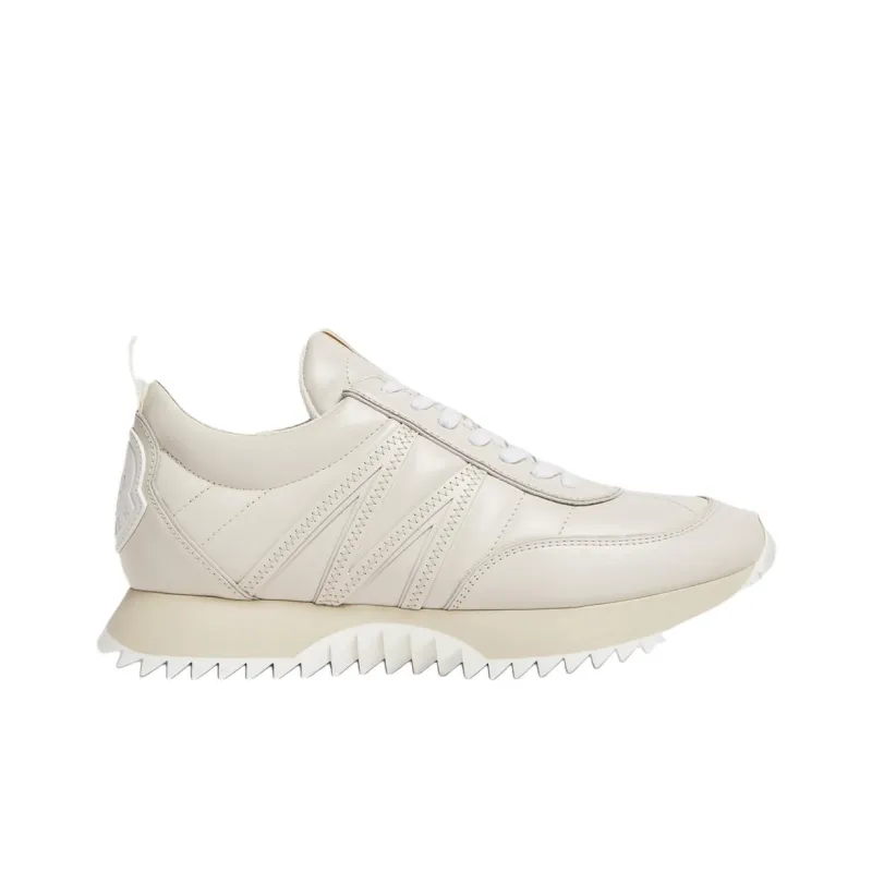 Moncler Pacey Low Top Casual Shoes 3cm Women's Milk White-1