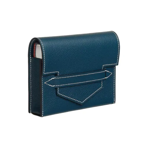 HERMES Storage Bags Prussian Blue