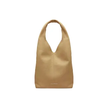 STUDIO AMELIA Chrome-Free Calf Nappa Leather One Shoulder Handbags Women's Beige