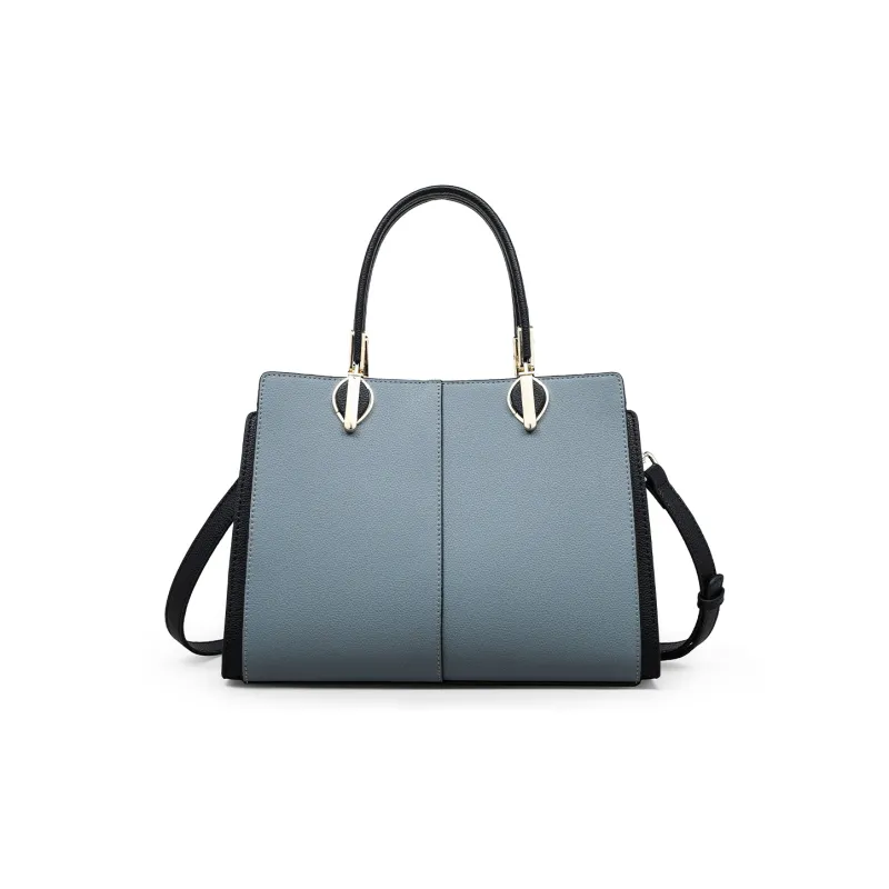 MILLIE'S Cow Leather Handbag, Underarm Shoulder Bag, Crossbody Bag, Tote Regular Women's Blue-4