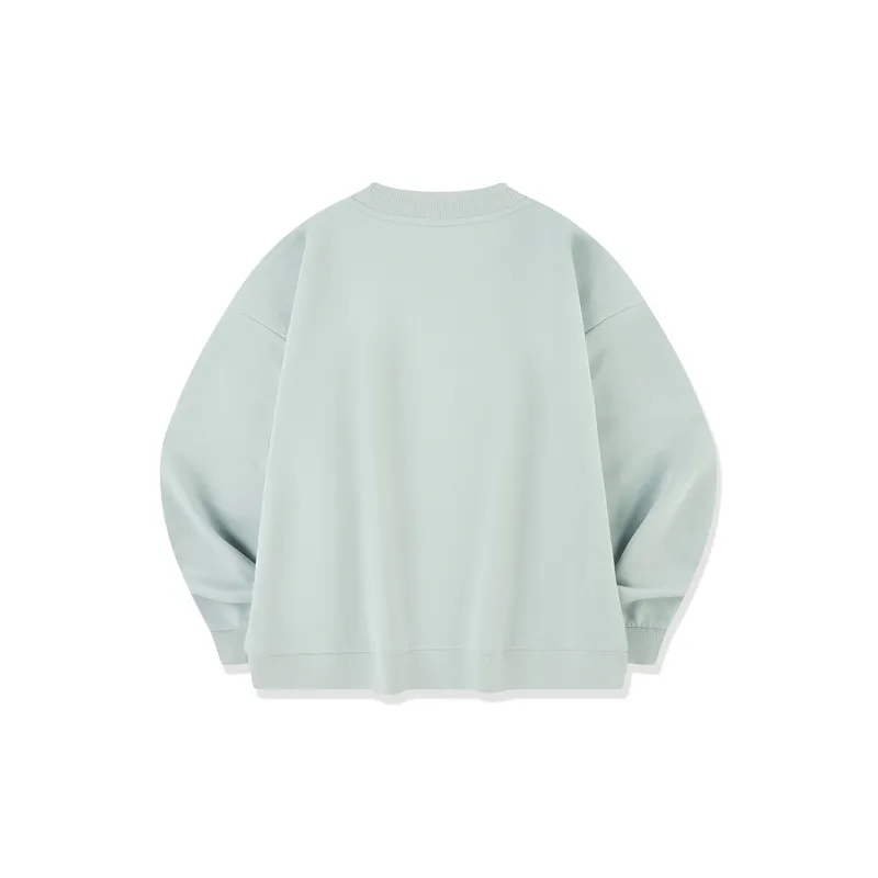 QIAODAN Early Autumn Sweatshirt Women's Grass Frost Green-1