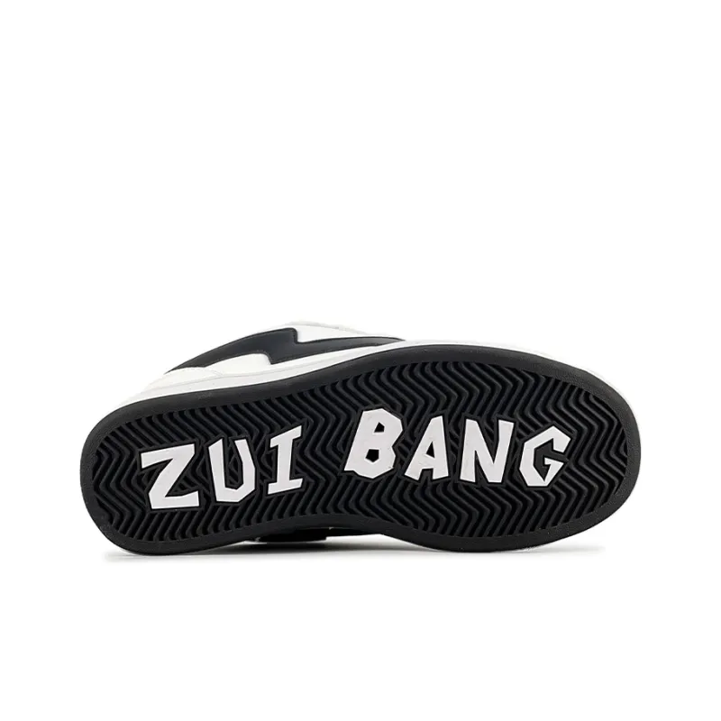 ZUIBANG Shell Shoes Durable Lightweight And Breathable Low Top Skateboard Shoes Unisex White Black-5